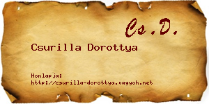 Csurilla Dorottya névjegykártya