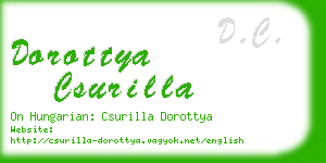 dorottya csurilla business card